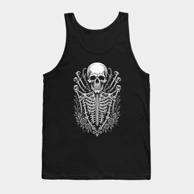 Skeleton Grave Tank Top by DeathAnarchy